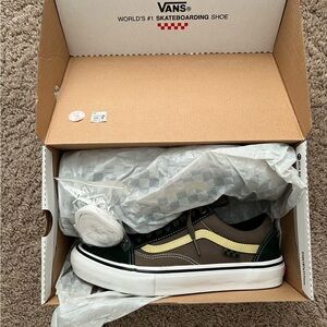 Vans Black and Cream Skate Shoes